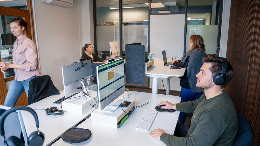 Foto van werkruimte van Tolkcontact.